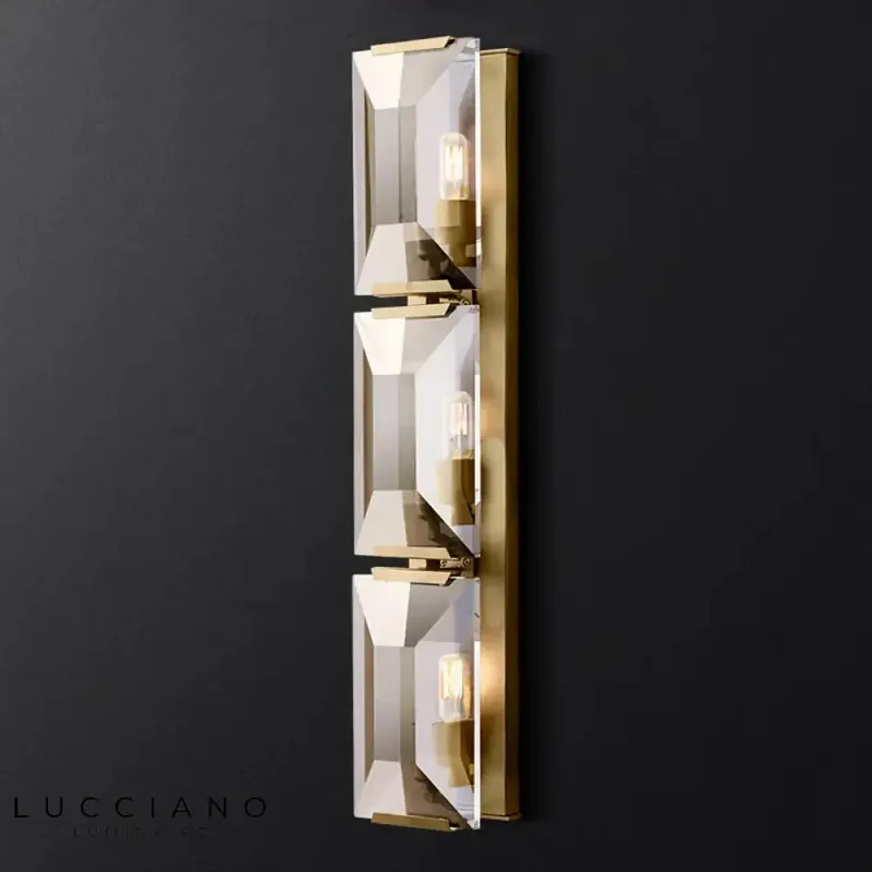 Appliques murales LED élégant design moderne cristallin.