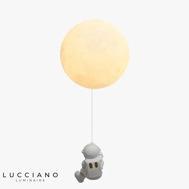 Chambre d'enfants lune astronaute cuivré design spatial élégant