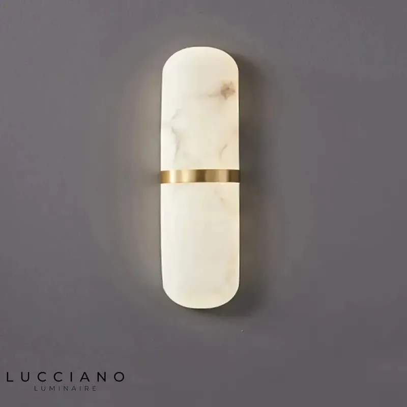 Semi-cylindre Led marbre design élégant luminaire