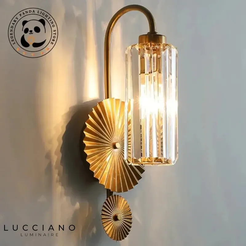 Applique murale LED cristalline élégante moderne