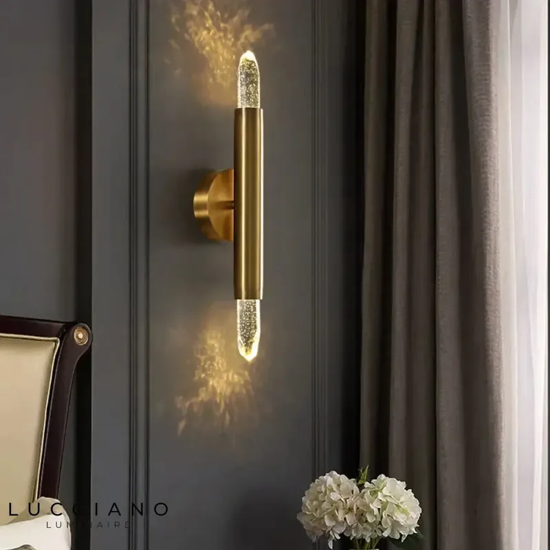 Voici le titre transformé :
Applique murale nordique élégante luminaire moderne cuivre