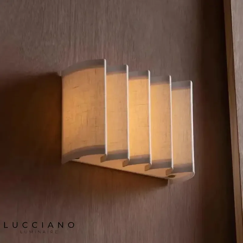 Applique murale LED en tissu nordique