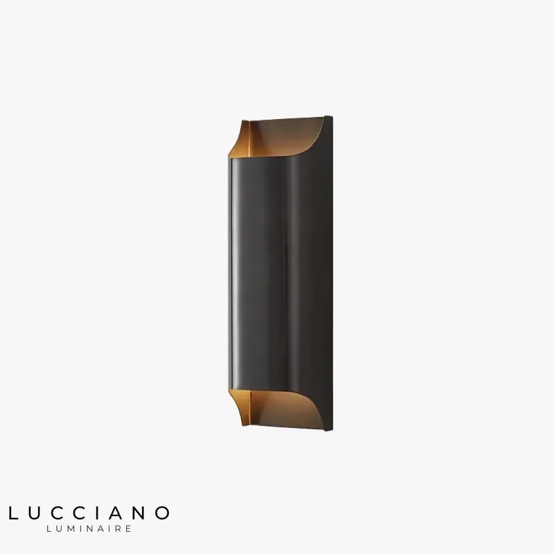 Applique murale LED laiton élégante contemporaine.