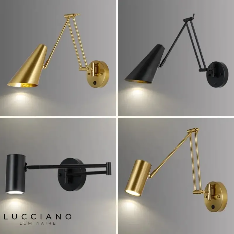 Applique murale LED élégante design contemporain orientable