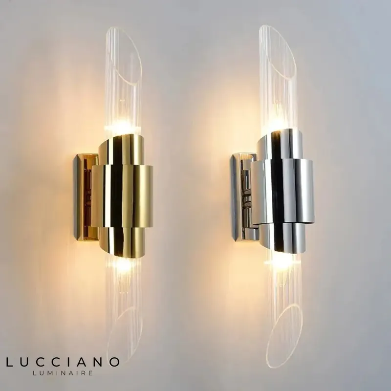 Voici ma proposition :
Applique murale moderne design élégant chrome.