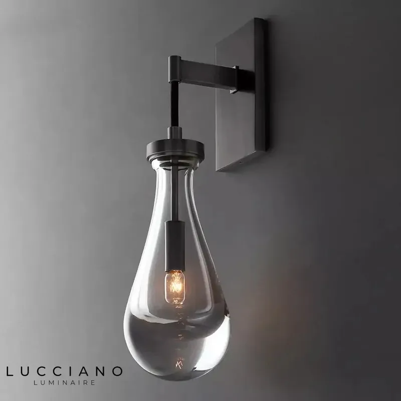 Style rétro luminaire design noir élégant