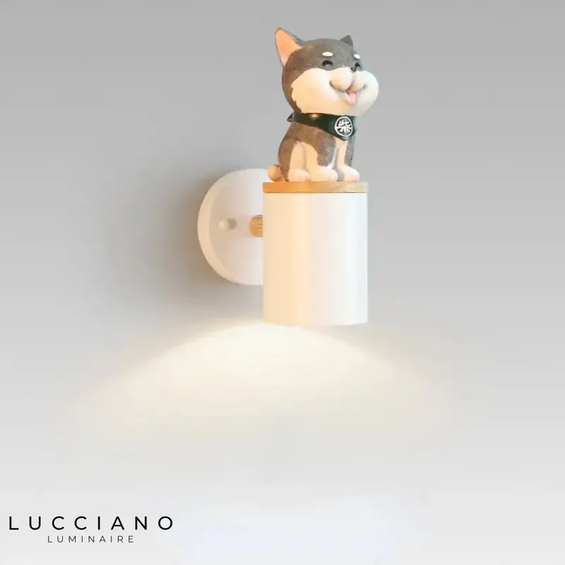 Applique murale LED adorable chat mignon