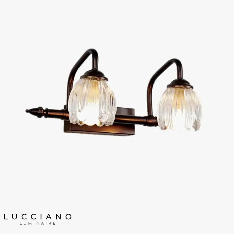 Voici le titre transformé :
Applique murale de luxe élégante design cristalline