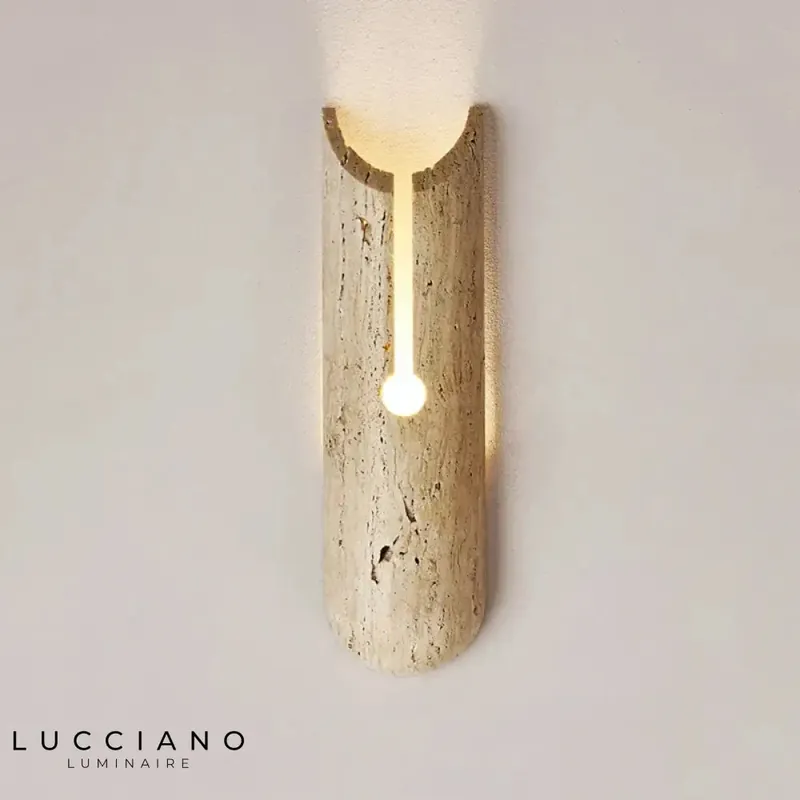 Voici le titre transformé :

Créativité moderne pierre naturelle luminaire élégant déco