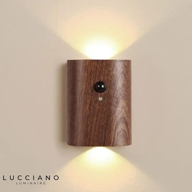 LED capteur de mouvement bois tactile sans fil