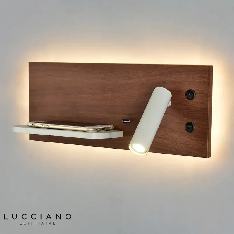 Applique LED Tokili avec chargeur USB