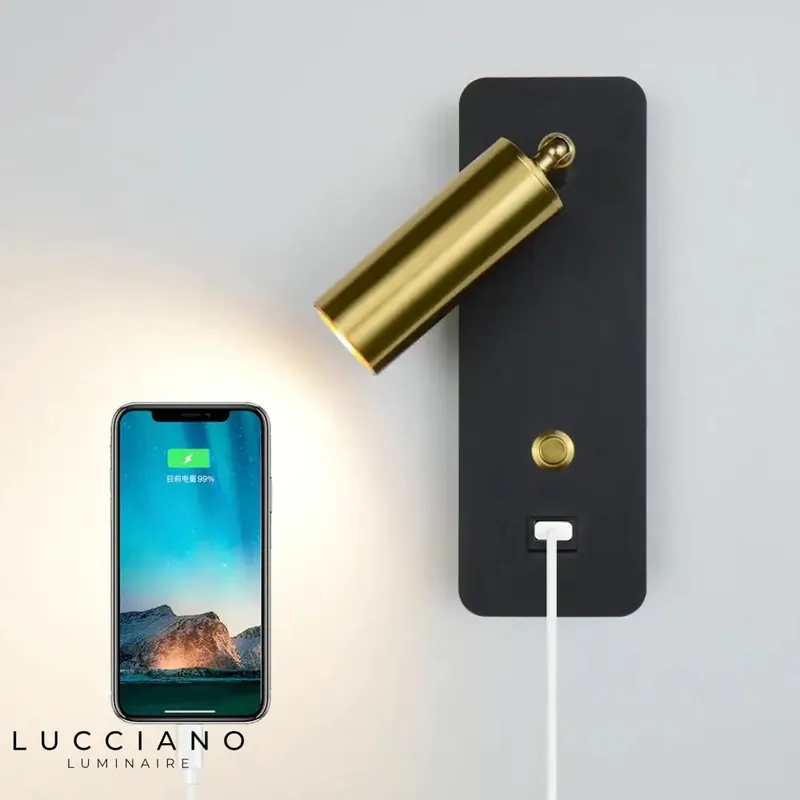 Lampes de mur Led d'intérieur design finition élégante.