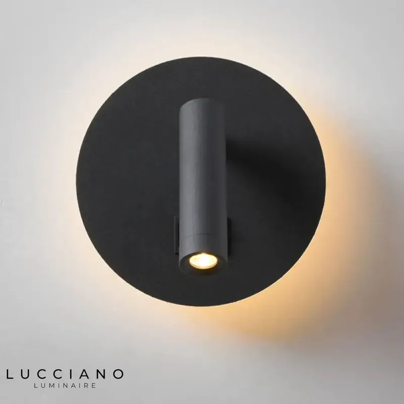 Applique murale noir luminaire élégant moderne design