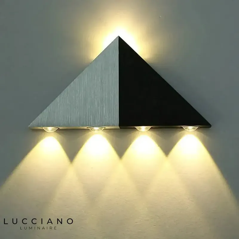 5W brossé noir élégant luminaire mural moderne