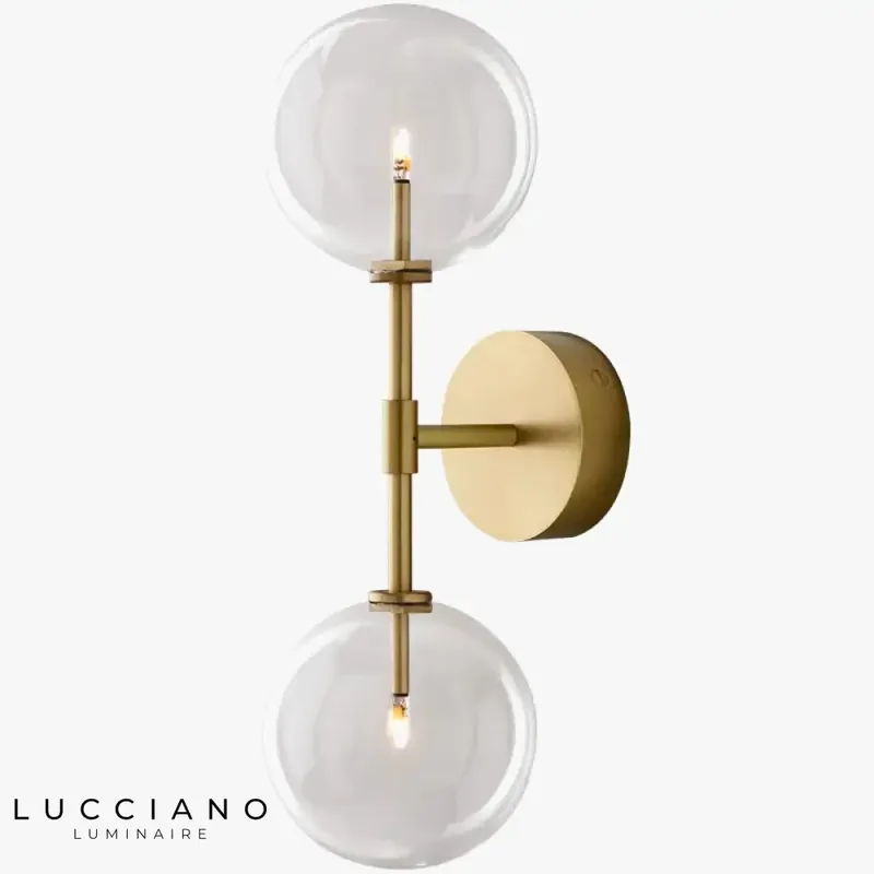 Applique murale boule cristal design élégant