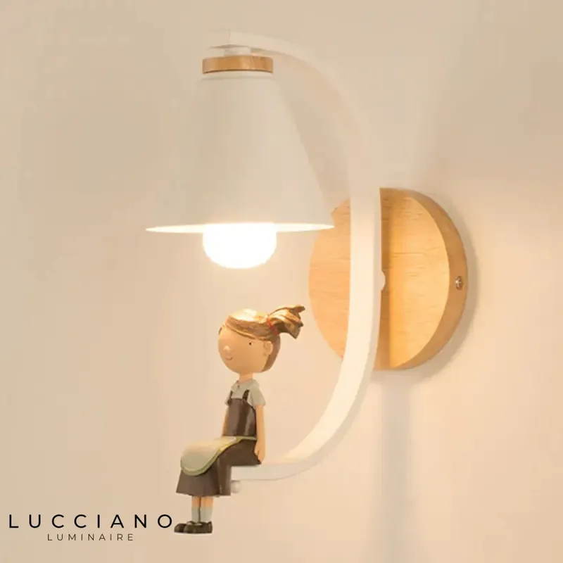Voici le titre transformé :
Applique murale nordique élégante chambre enfants design