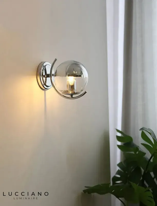 Boule d'espace argent Lumière décorative design moderne