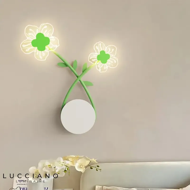 Applique murale LED végétale décorative design