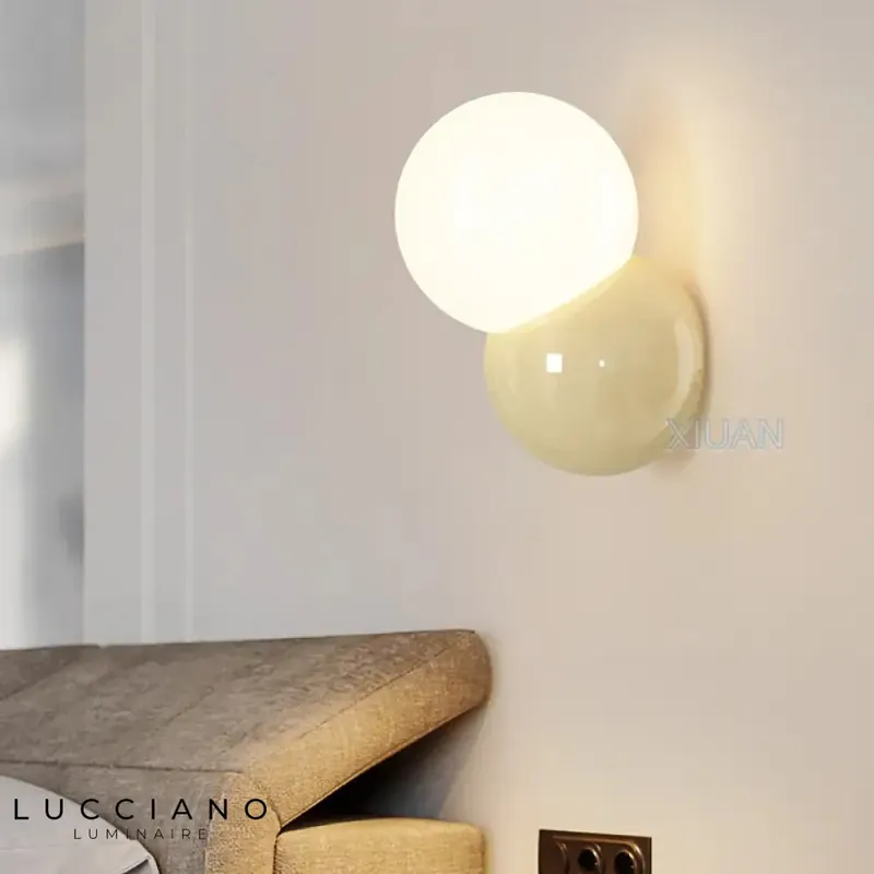 Applique murale boule nordique design élégant lumineux