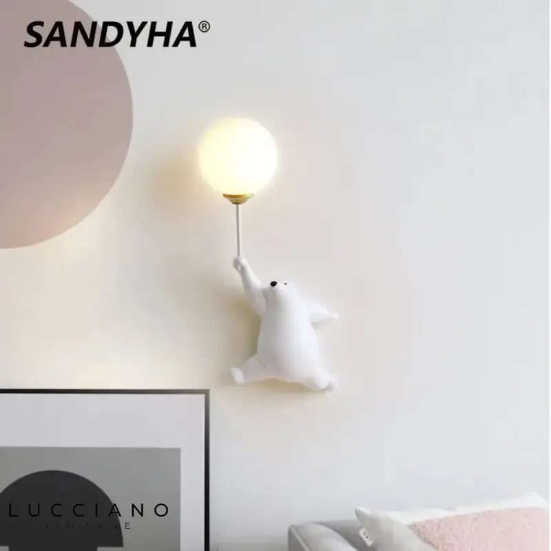 SANDYHA ours LED lune chambre enfants