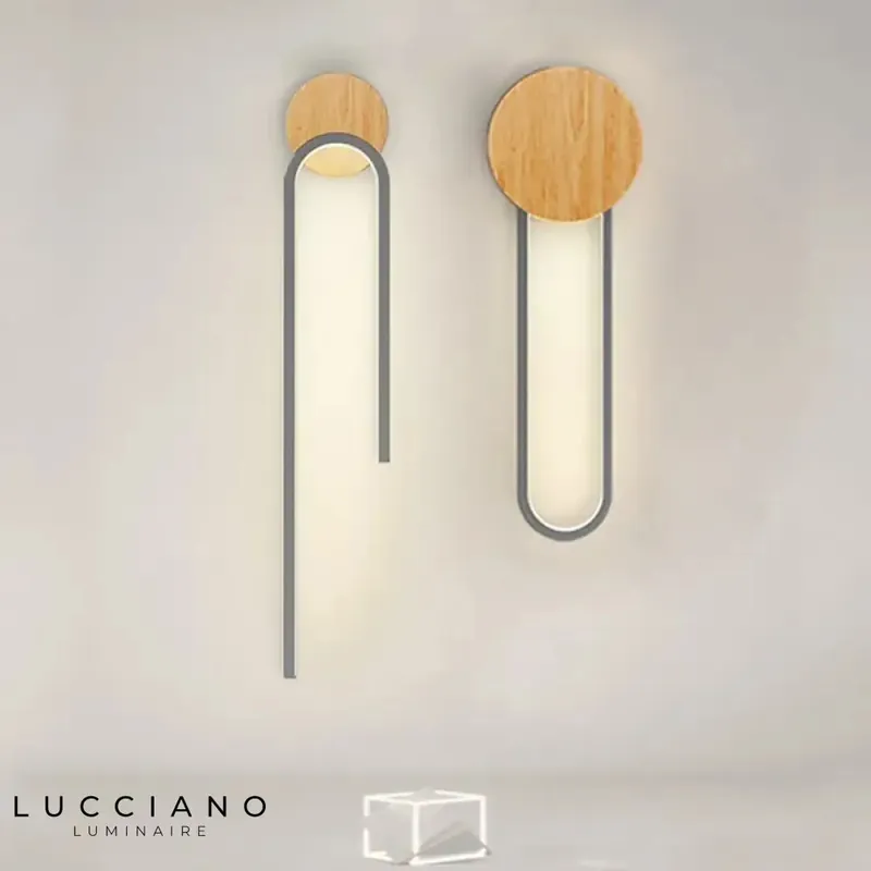 Voici le nouveau titre en 6 mots :
Applique murale LED bois nordique design élégant