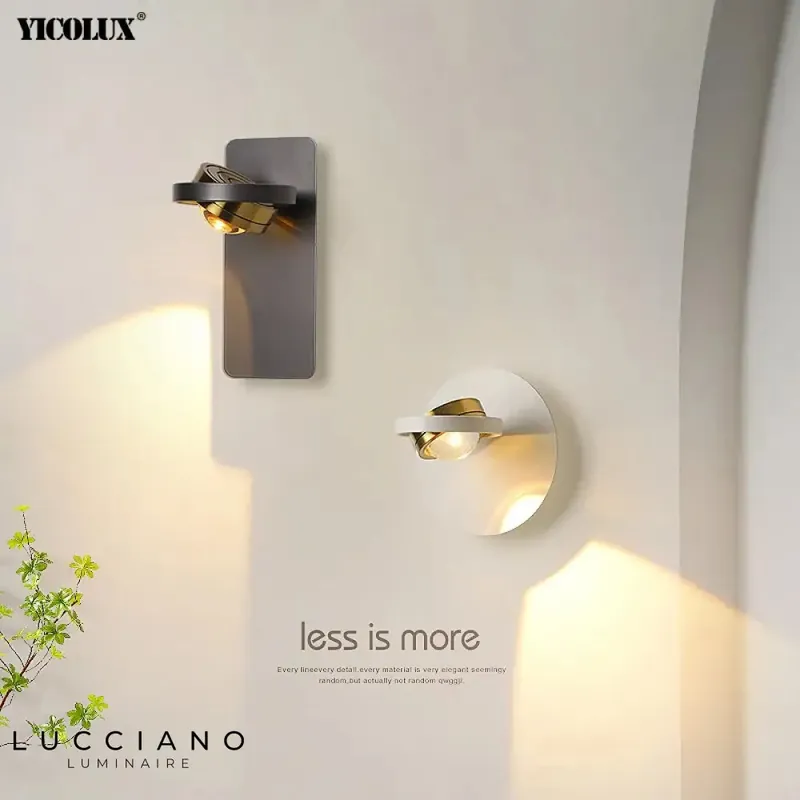 Rotatif moderne luminaire design élégant mural LED