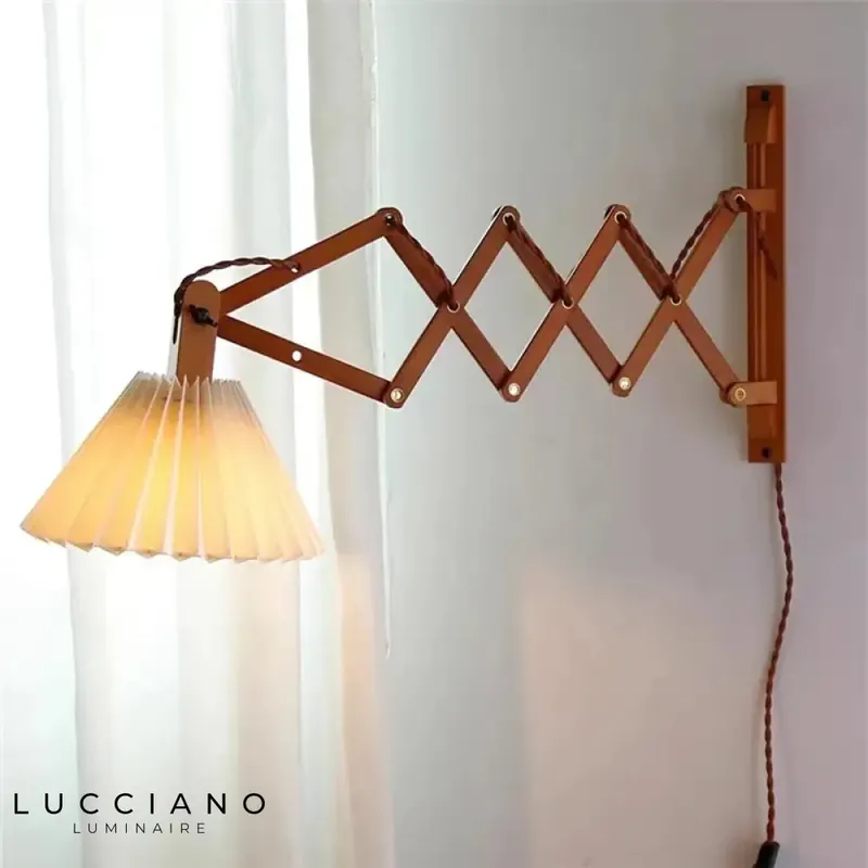 Sax applique moderne élégante lampadaire design bois
