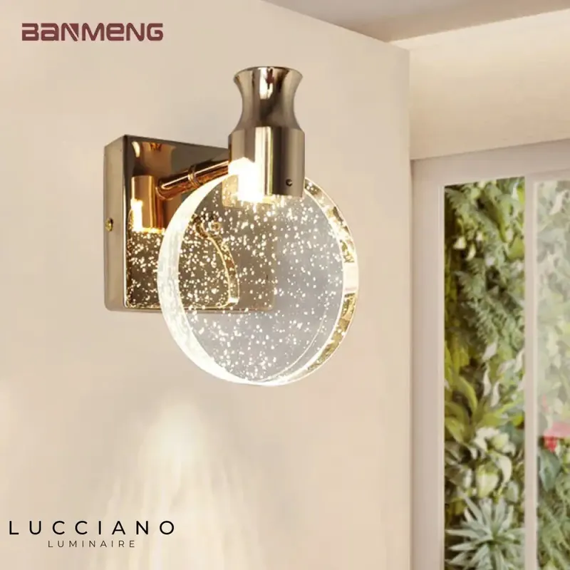 Applique murale LED cristalline élégante design