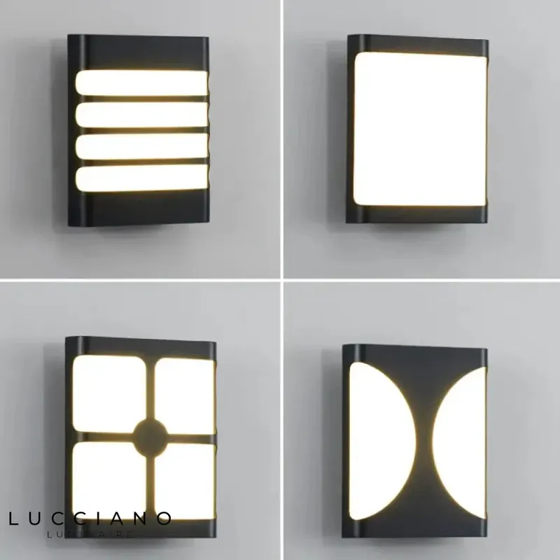 Voici une transformation du titre en 6 mots maximum, en conservant les 2 premiers mots :

Applique murale extérieure moderne design lumineux LED