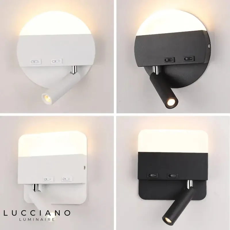 Voici le titre transformé :
Applique murale d'intérieur LED élégante design moderne
