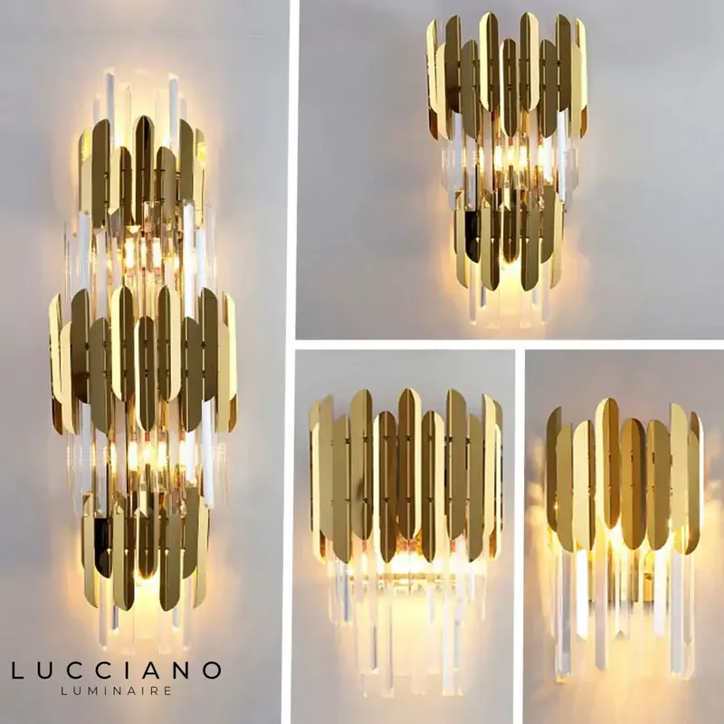 Applique murale LED luxueuse et élégante.