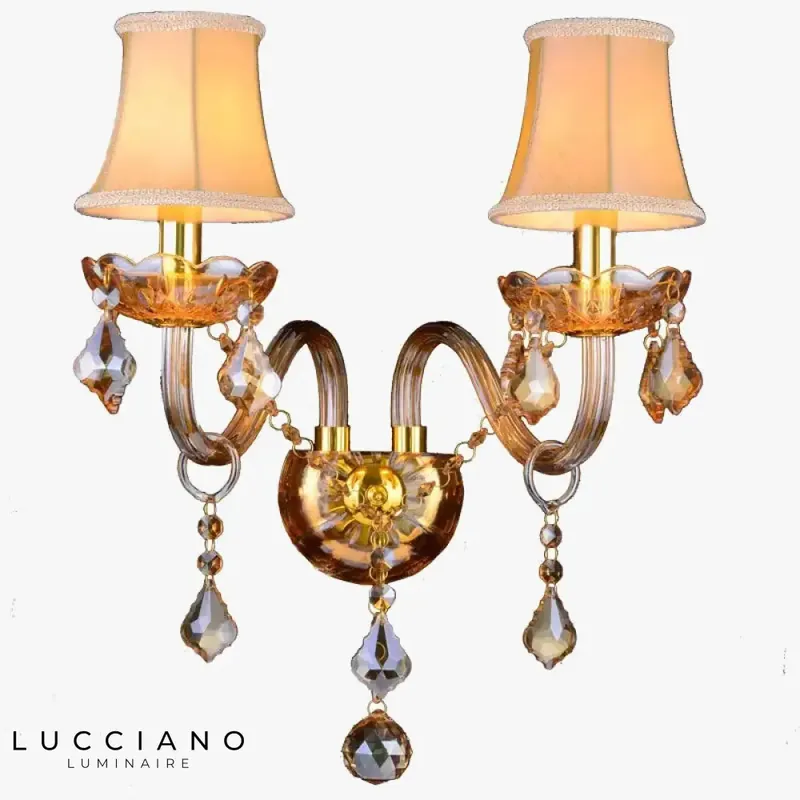 Voici ma proposition :
Applique murale européenne en cristal lumineux élégant