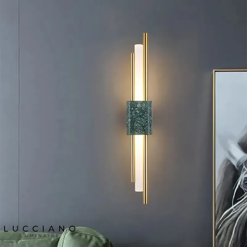 Voici le titre transformé :
Applique led marbre lumineux élégant design