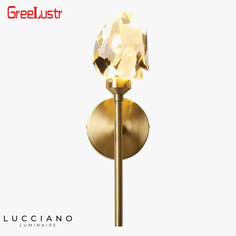 Voici le titre transformé :
Applique murale led cristal élégant lumineux.
