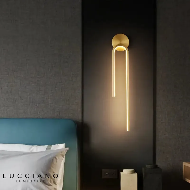 Applique murale led design moderne élégant lumineux.