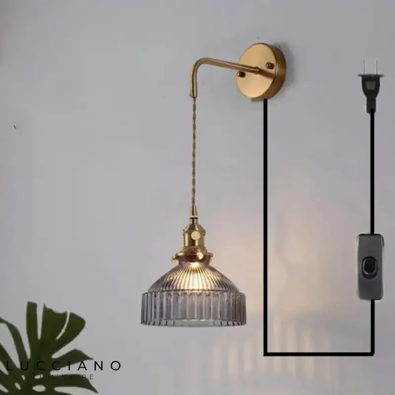 Voici la transformation du titre en 6 mots maximum :
Applique murale verre élégant design lumineux