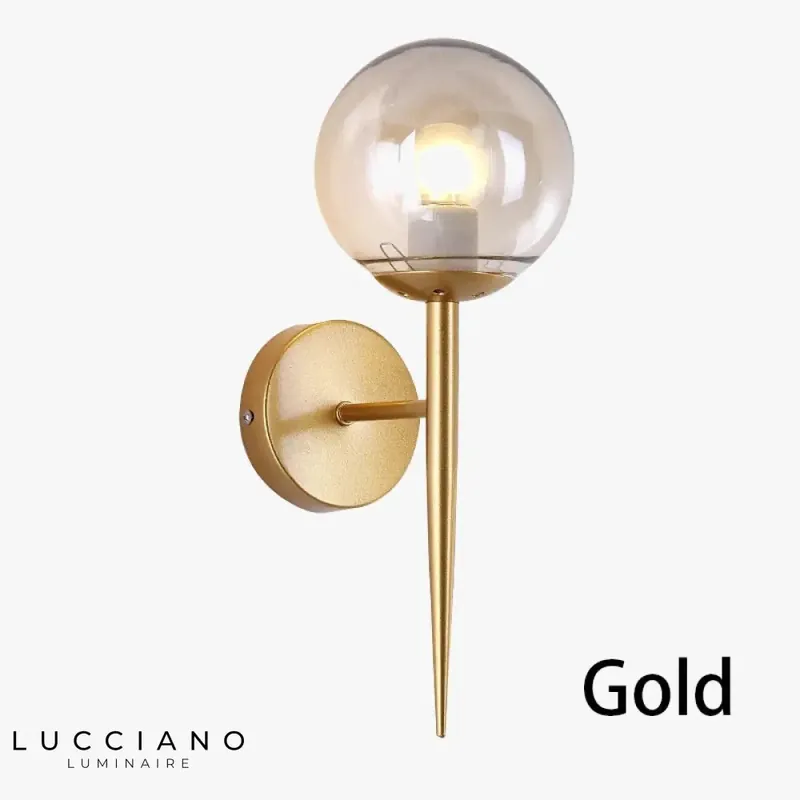 Applique murale LED boule design scandinave élégante