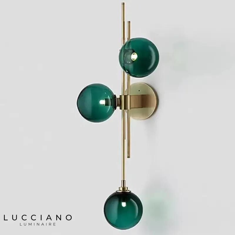 Applique murale moderne design verre G9 élégant