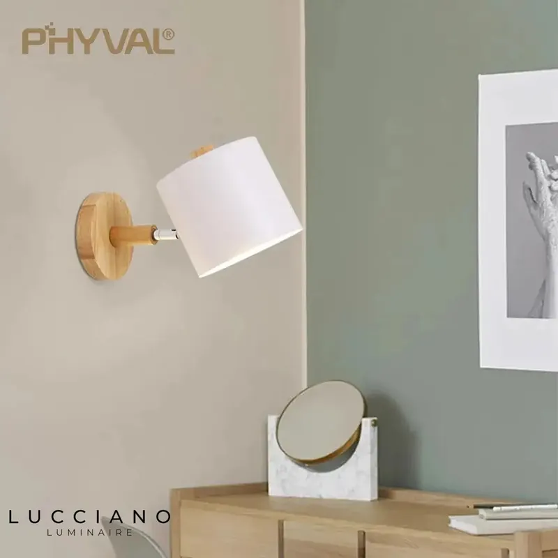 Applique murale scandinave design élégant bois.