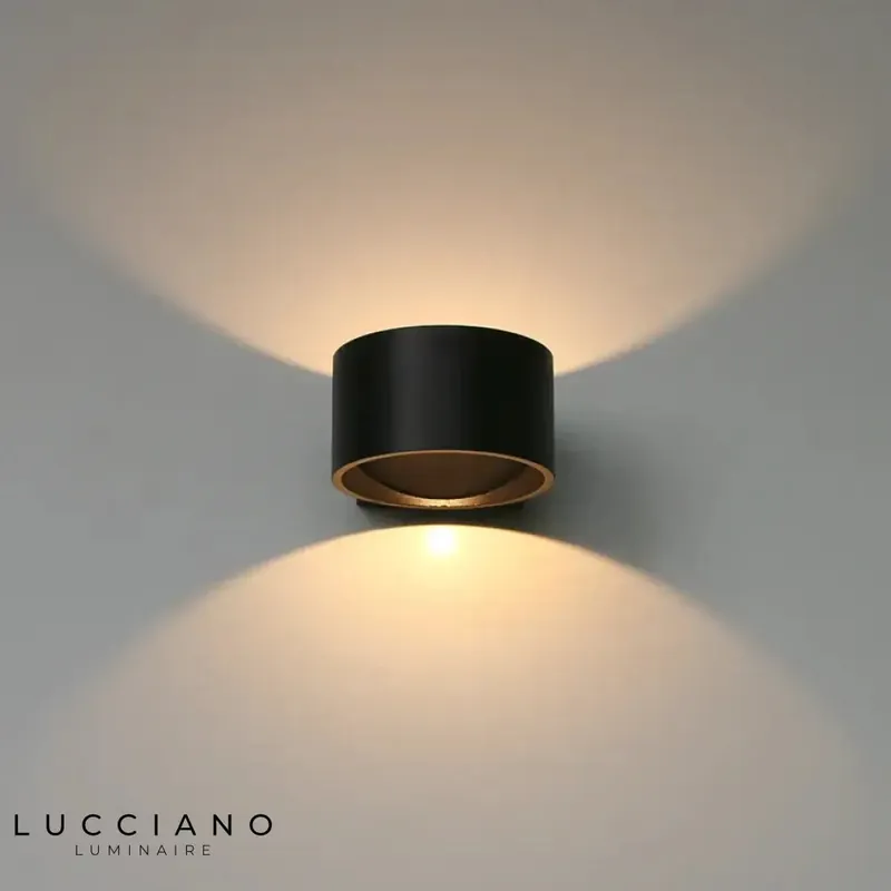 Led applique murale design moderne argenté