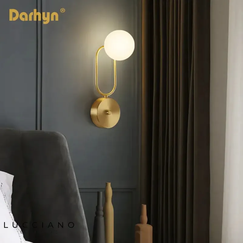 LED cuivre murale design scandinave chic