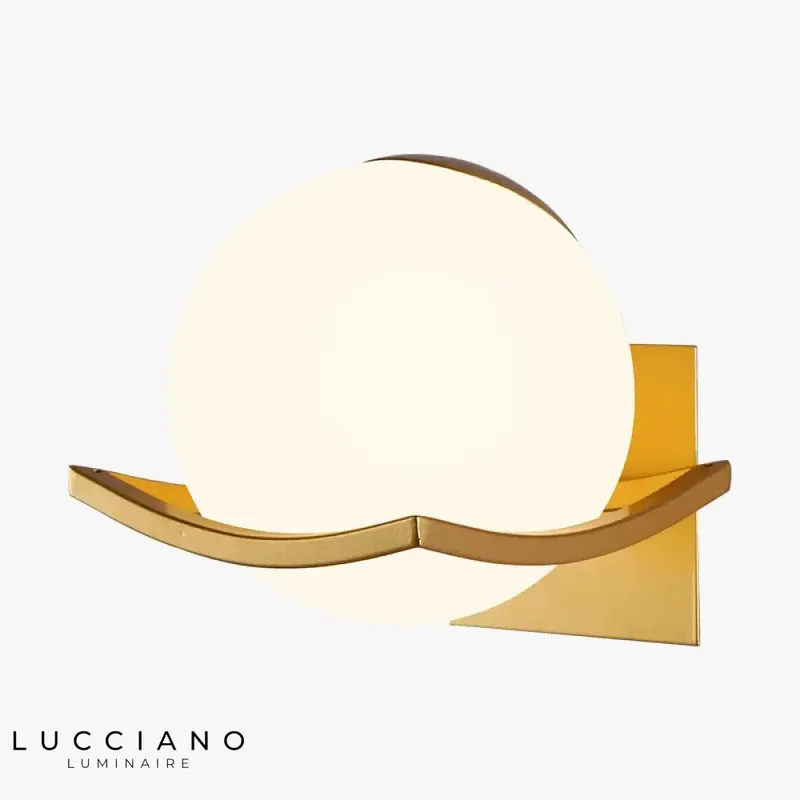Voici le titre transformé :

Applique murale verre laiteux design luxe chic