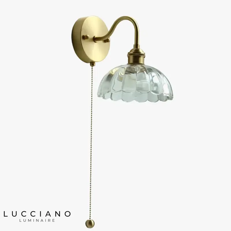 Applique murale LED cuivre élégante design scandinave