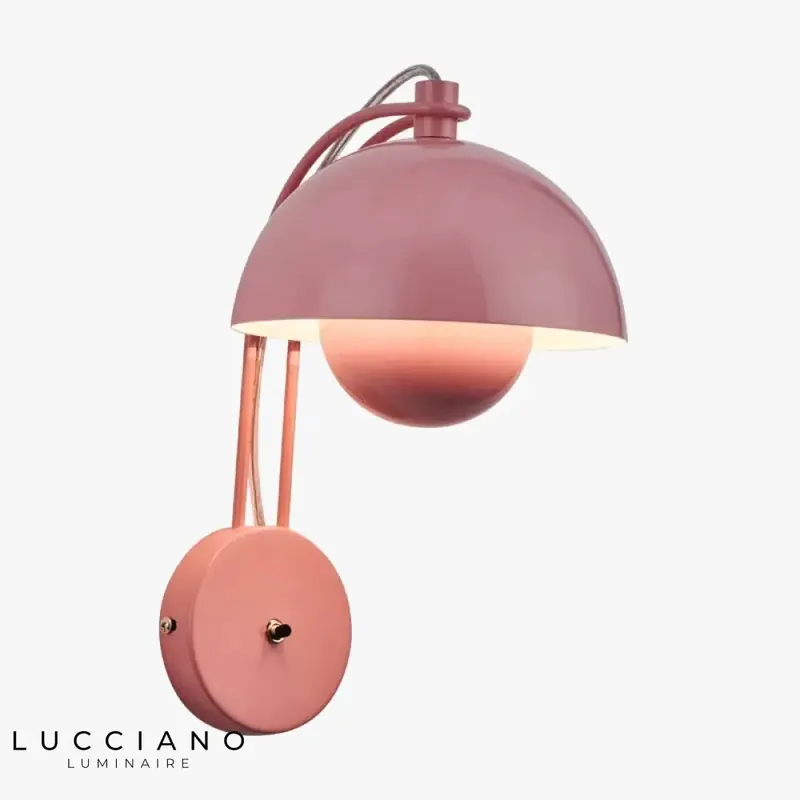 Applique murale de chevet vintage lumineux champignon