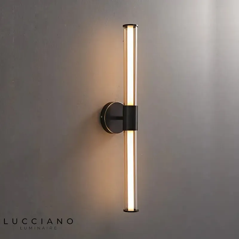 Applique murale rétro design lumière cuivrée élégante