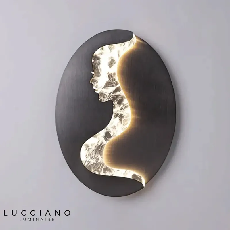 Voici le titre transformé :
Applique murale abstraite élégance lumineuse moderne