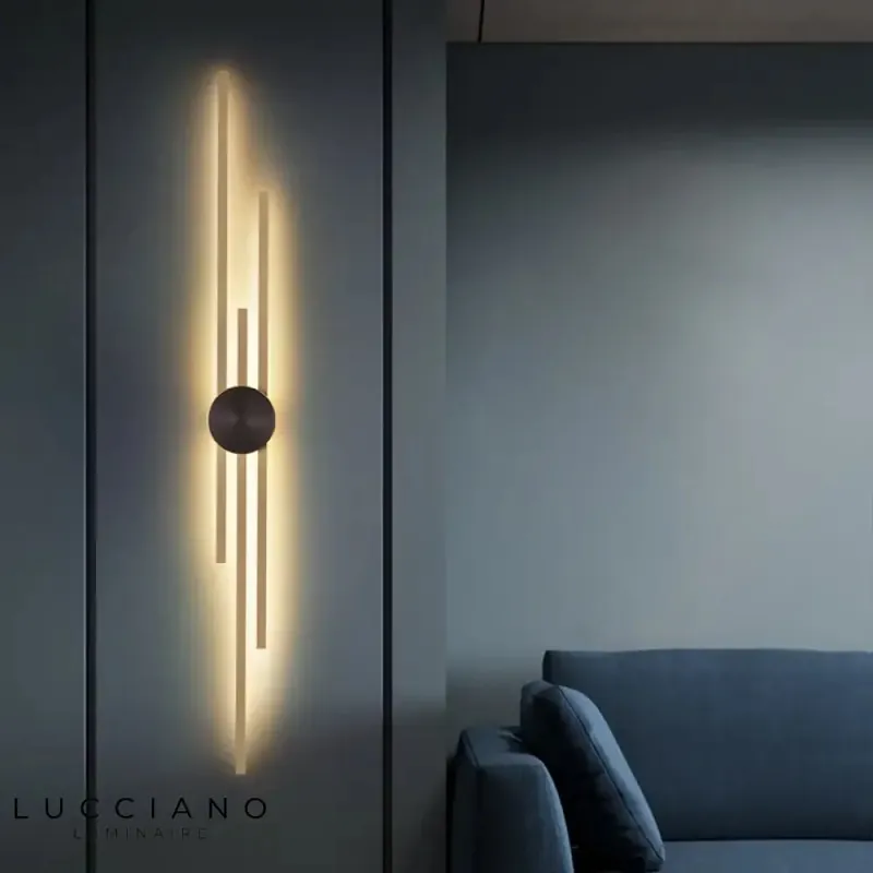 Applique murale LED minimaliste cuivrée déco tendance