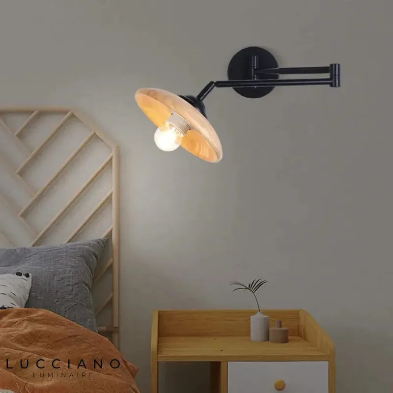 Applique murale rotative design moderne artisanal