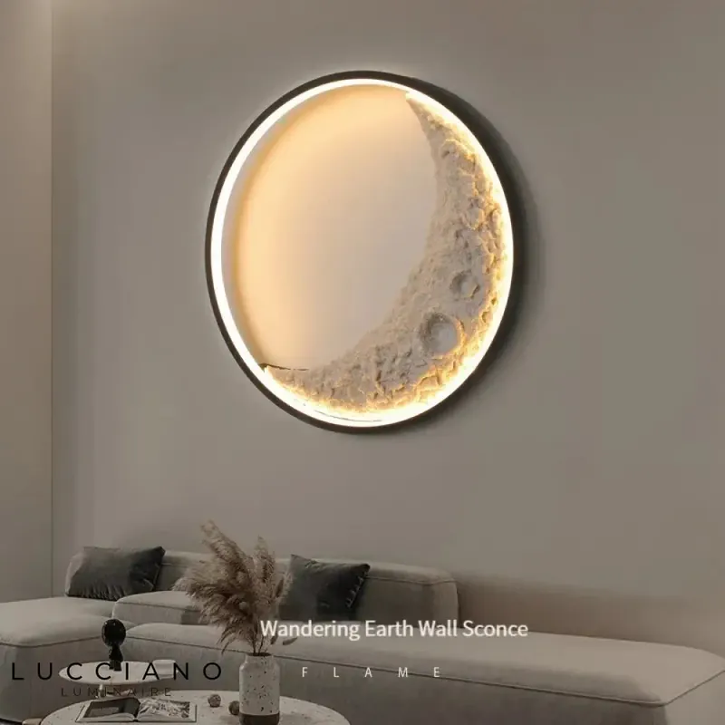 applique murale Led scandinave minimaliste lunaire