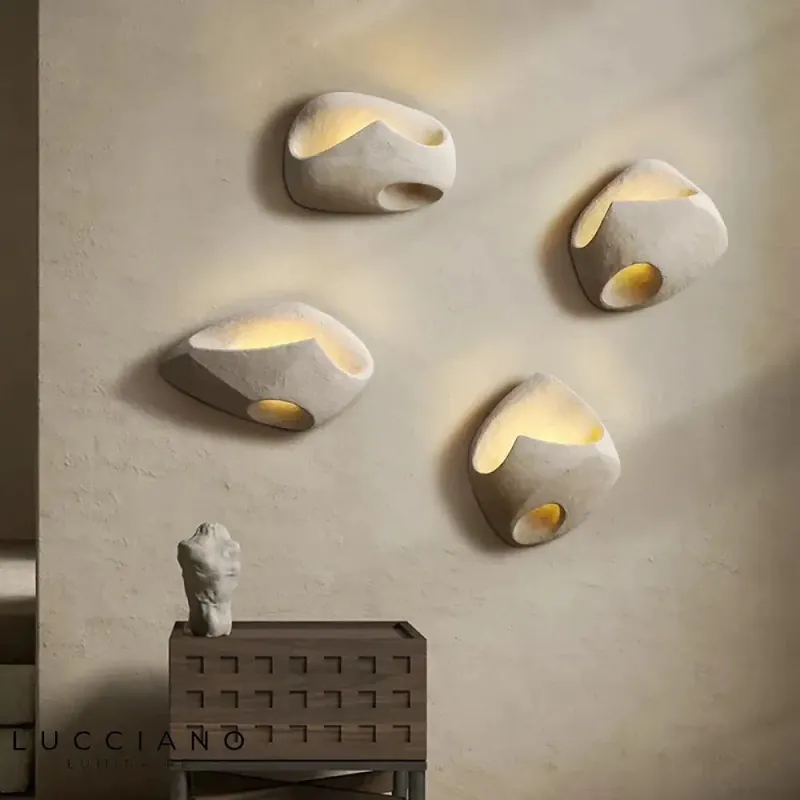 Applique murale led élégante minimaliste béton.